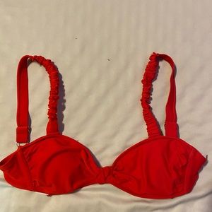 Red bikini top